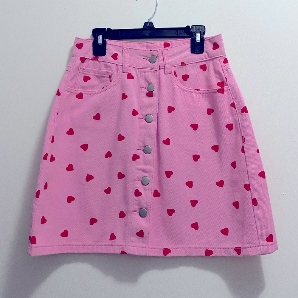Women’s Denim Button Up Skirt